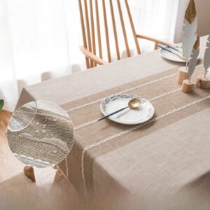 waterproof tablecloth beige